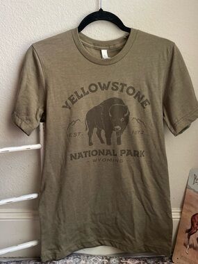 National Park Olive Green Graphic Tee